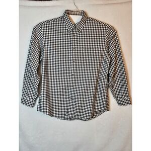 Brooks Brothers‎ Men's Size XL Black/ White Plaid Shirt Button Down Long Sleeve